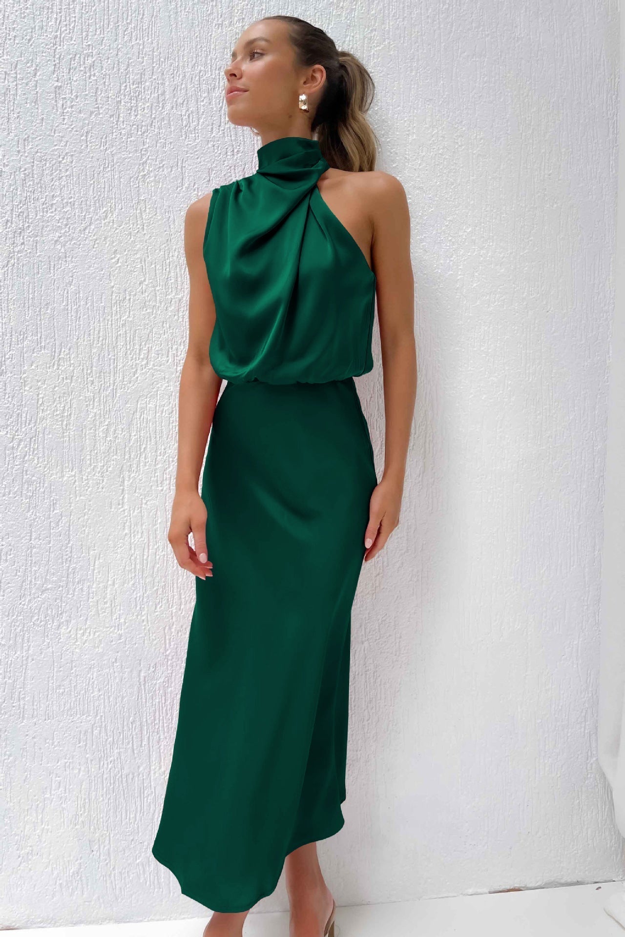 Arianne™ - Robe longue à col halter