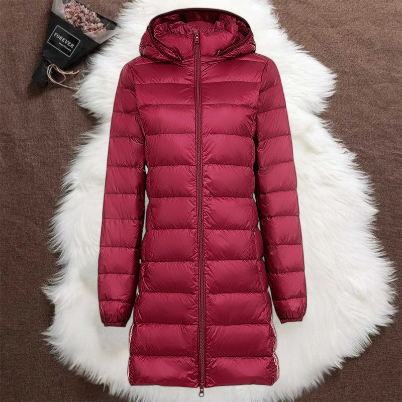 Noëlle™ - Manteau long femme élégant avec capuche