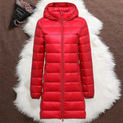 Noëlle™ - Manteau long femme élégant avec capuche