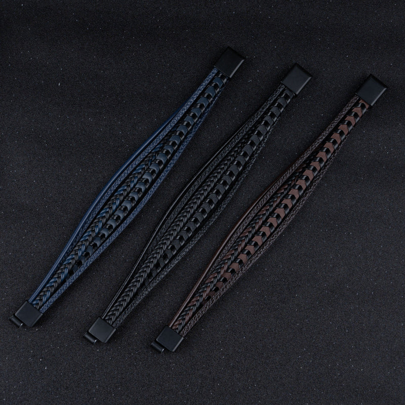 Dash™ - Bracelet en cuir tressé