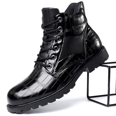 Aubert™ - Bottes en cuir Croco