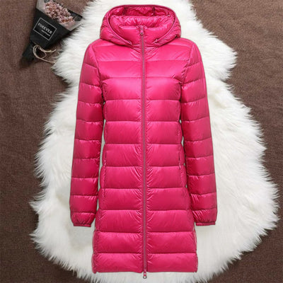 Noëlle™ - Manteau long femme élégant avec capuche