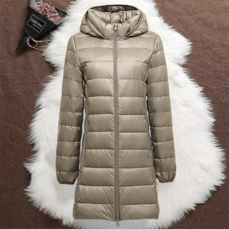 Noëlle™ - Manteau long femme élégant avec capuche