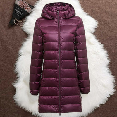 Noëlle™ - Manteau long femme élégant avec capuche