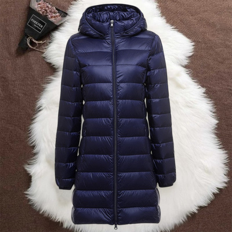 Noëlle™ - Manteau long femme élégant avec capuche