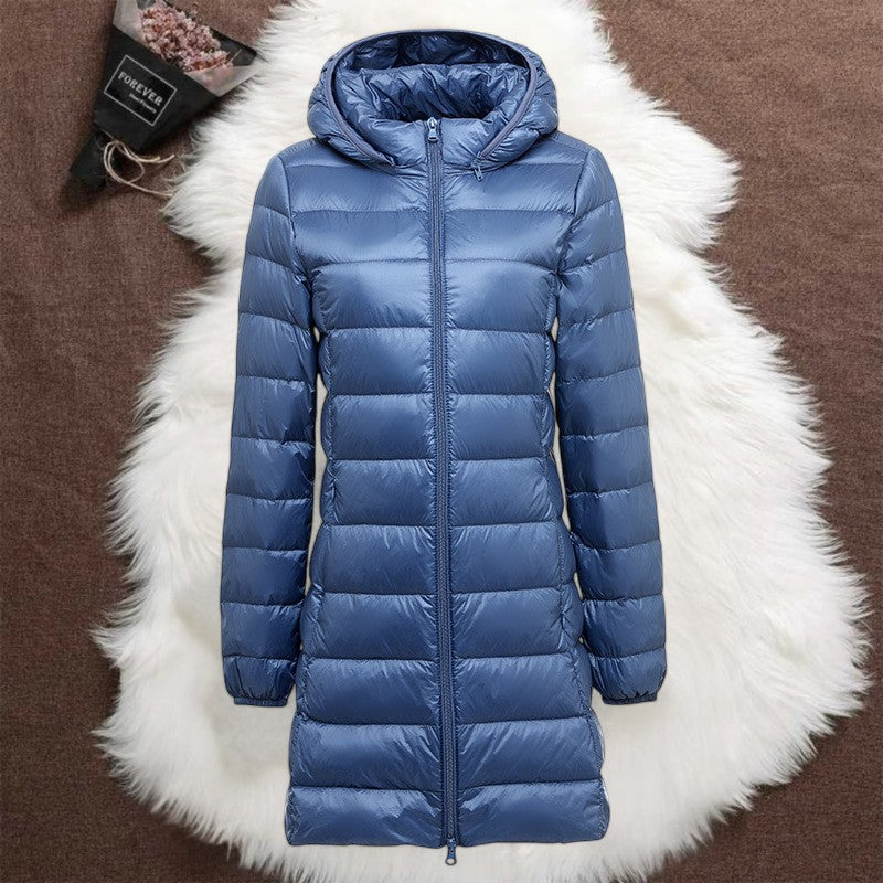 Noëlle™ - Manteau long femme élégant avec capuche