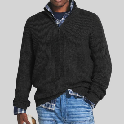 Simon™ - Pull homme classique à demi-zip