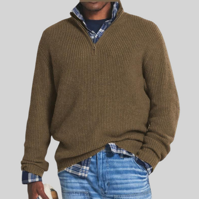 Simon™ - Pull homme classique à demi-zip