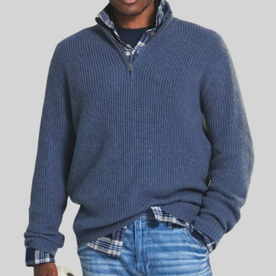 Simon™ - Pull homme classique à demi-zip