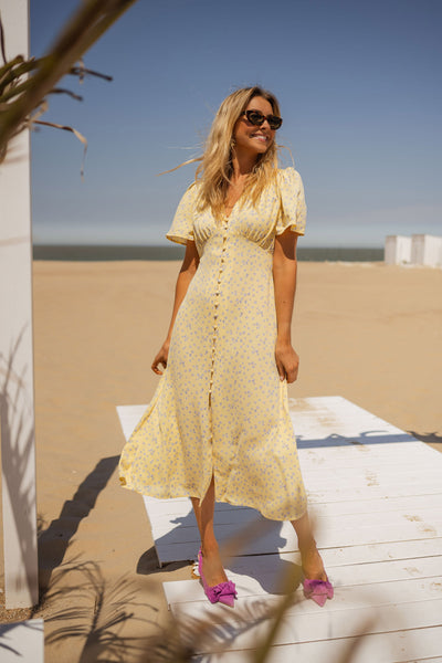 Lotte™ - Robe jaune légère