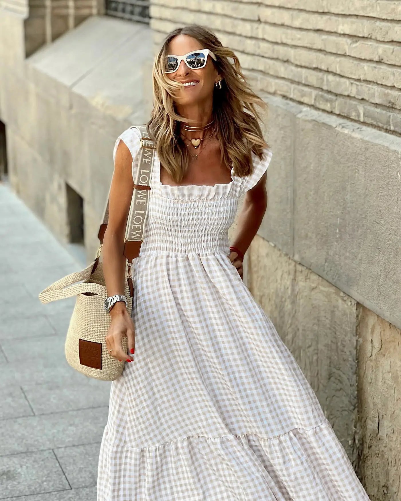 Silana™ - Votre robe d’été à carreaux