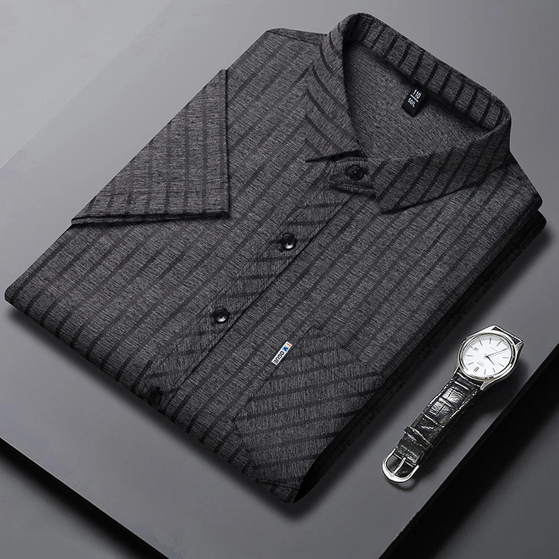 Edgard™ - Polo business à rayures discrètes