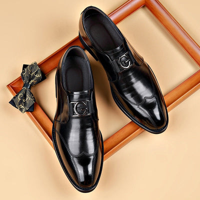 Lucas™ - Chaussures en cuir pointues