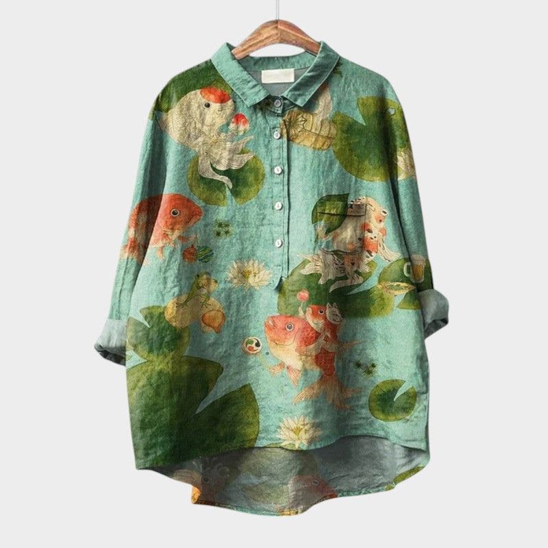 Abella™ - Blouse légère aux couleurs estivales