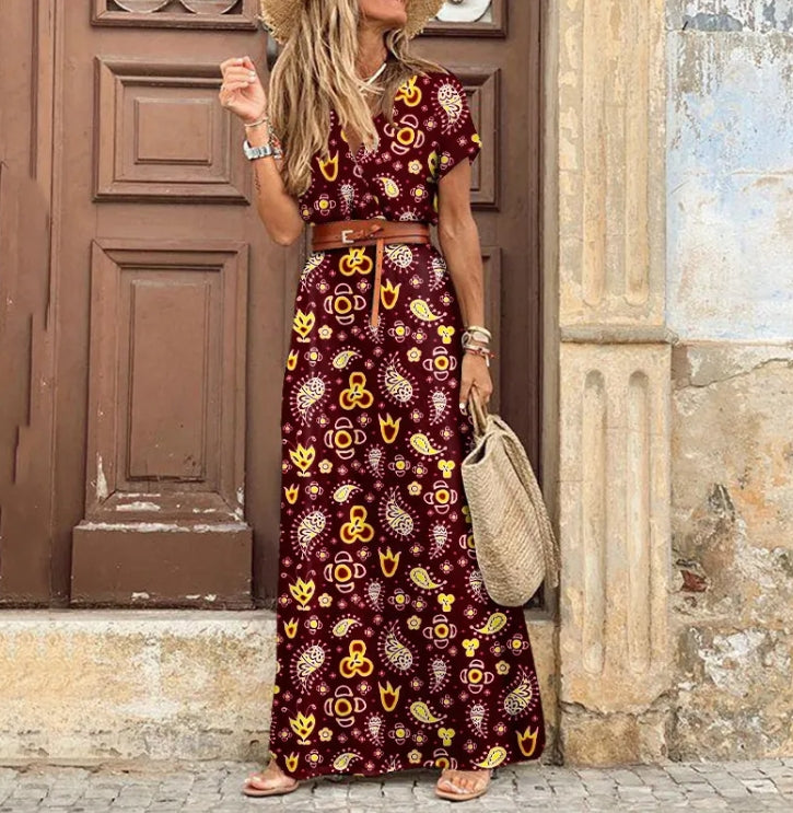 Odyle™ - Robe longue bohème élégante