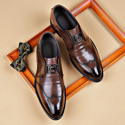 Lucas™ - Chaussures en cuir pointues
