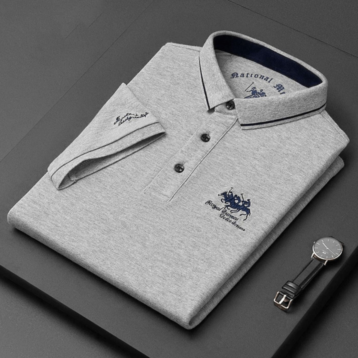 Piere™ - Polo brodé – confort et style assurés
