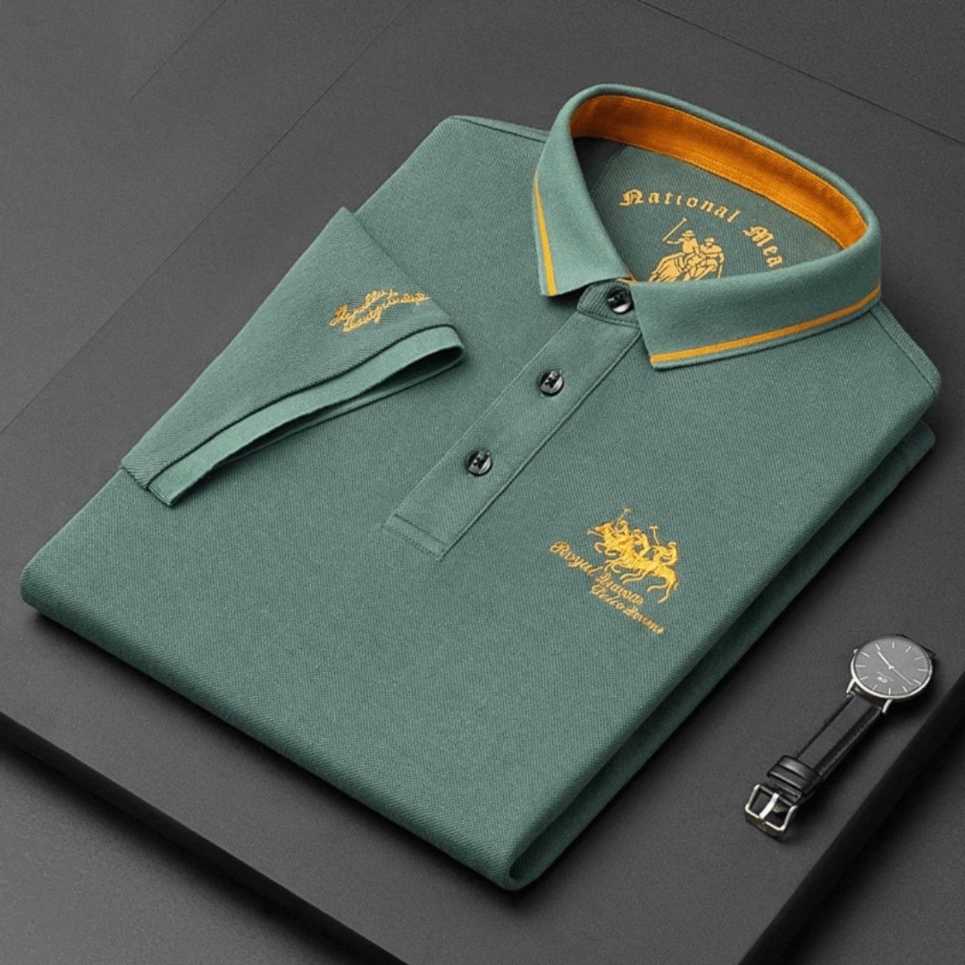 Piere™ - Polo brodé – confort et style assurés