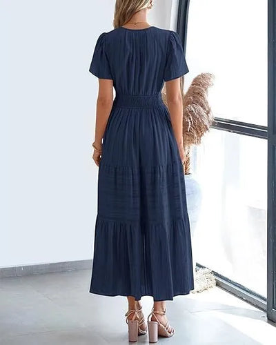 Elaina™ - Robe élégante à col en V