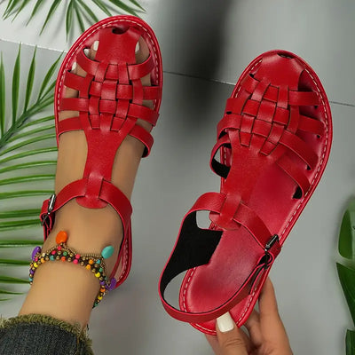 Philina™ - Sandales d’Été en Cuir Élégantes