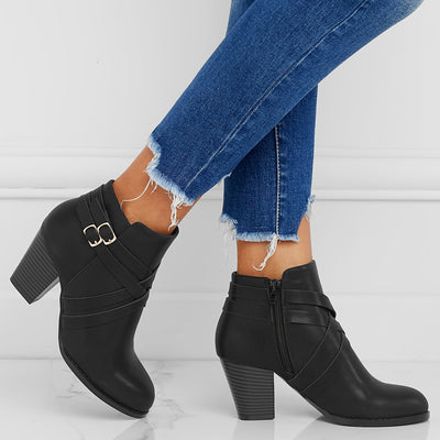Bridgett™ - Bottes orthopédiques en cuir