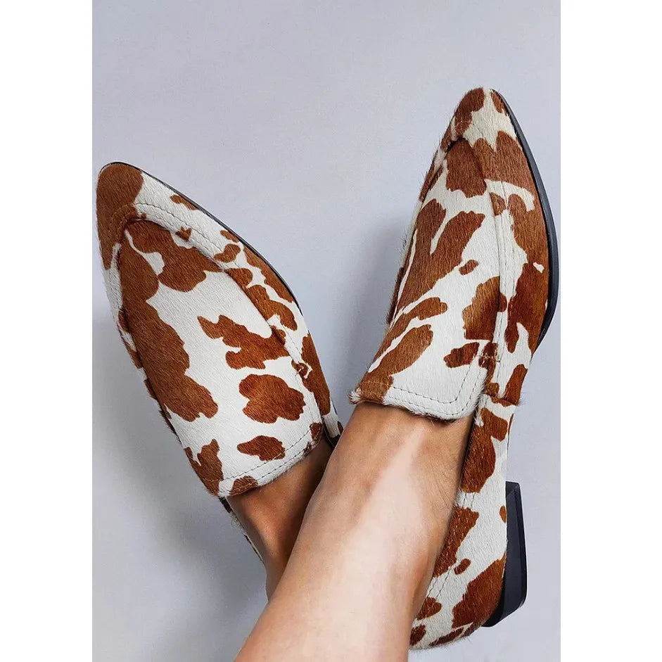 Emerence™ - Chaussure élégante imprimée vache