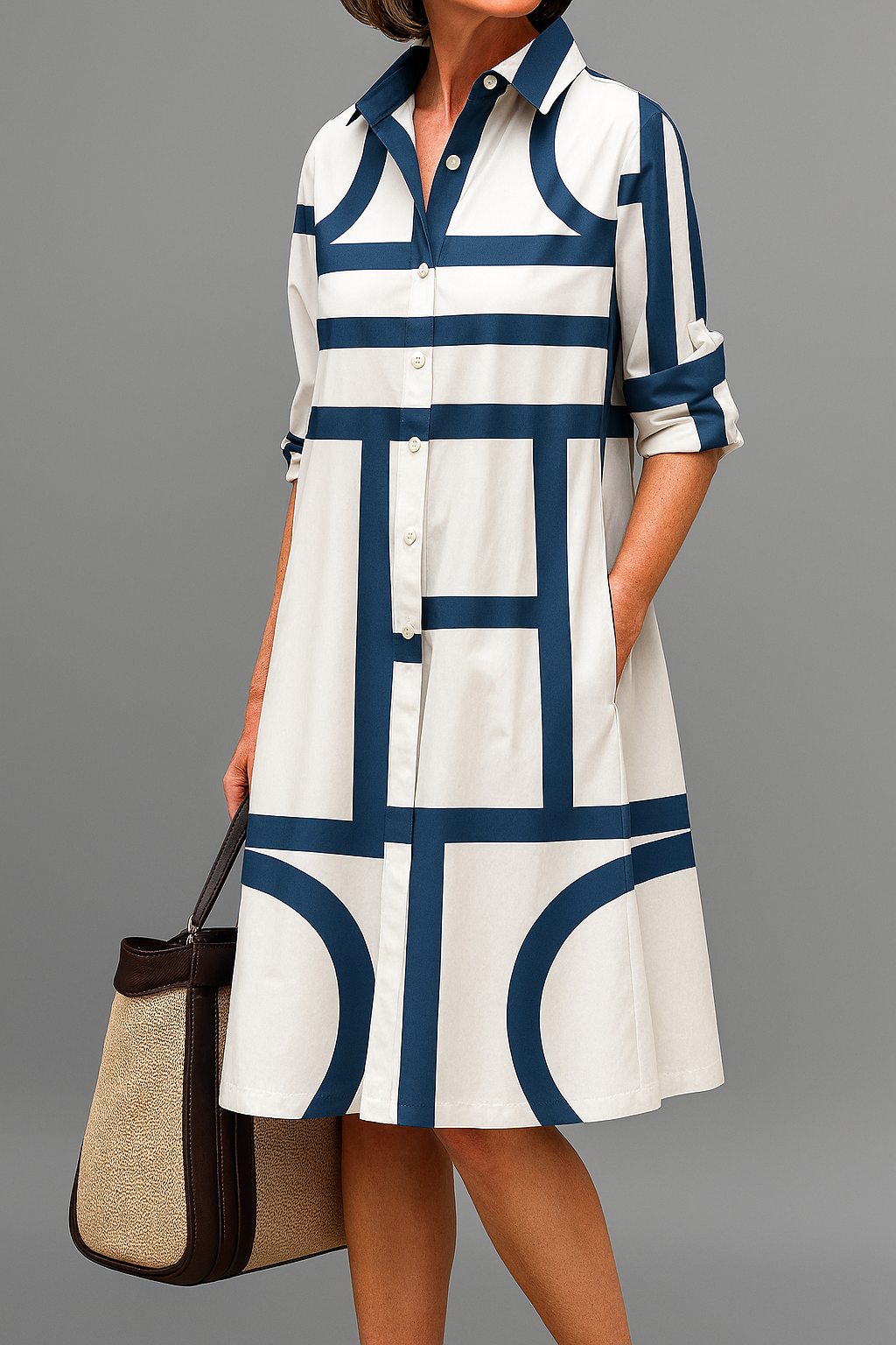 Suzanne™ - Robe-chemise chic et intemporelle