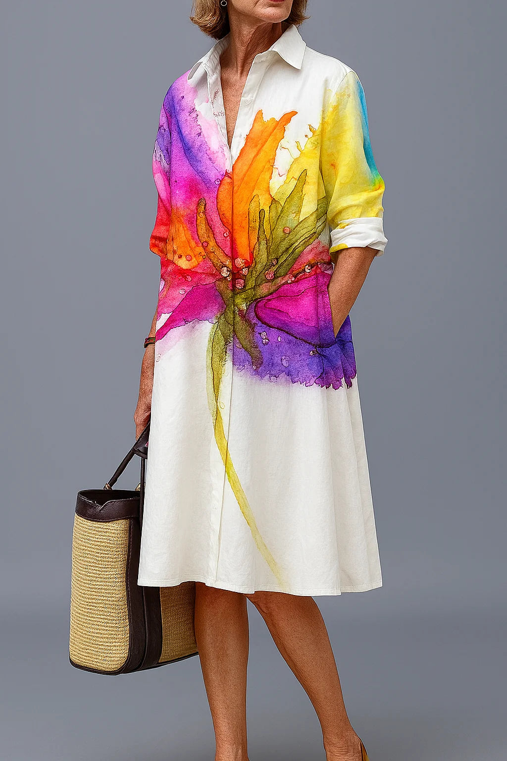 Suzanne™ - Robe-chemise chic et intemporelle