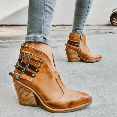 Alisanne™ - Bottes en cuir vintage