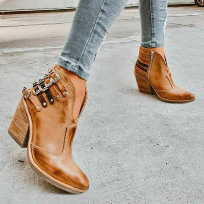 Alisanne™ - Bottes en cuir vintage