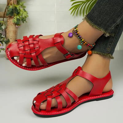 Philina™ - Sandales d’Été en Cuir Élégantes