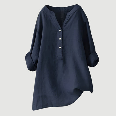 Joyelle™ - Blouse légère à boutons