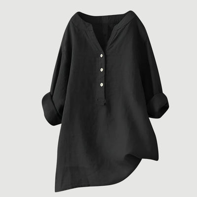 Joyelle™ - Blouse légère à boutons