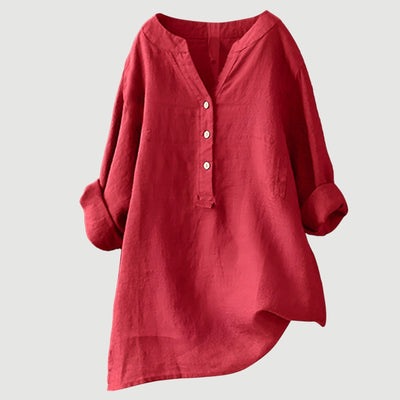 Joyelle™ - Blouse légère à boutons