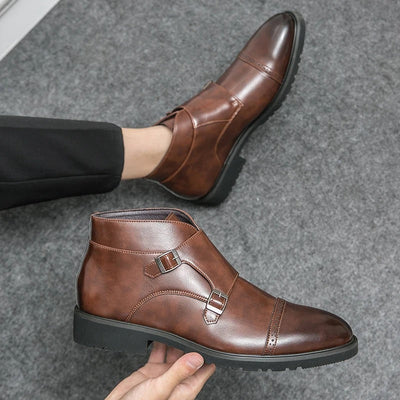 Don™ - Bottes en cuir à double boucle monk