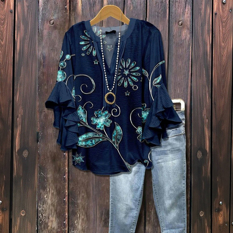 Marie-Flore™ - Blouse d’été élégante