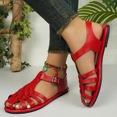 Philina™ - Sandales d’Été en Cuir Élégantes