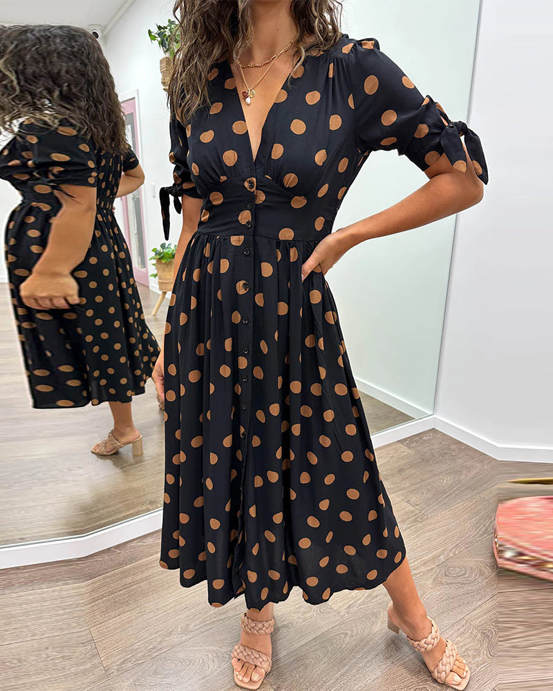 Maud™ -  Robe élégante à pois