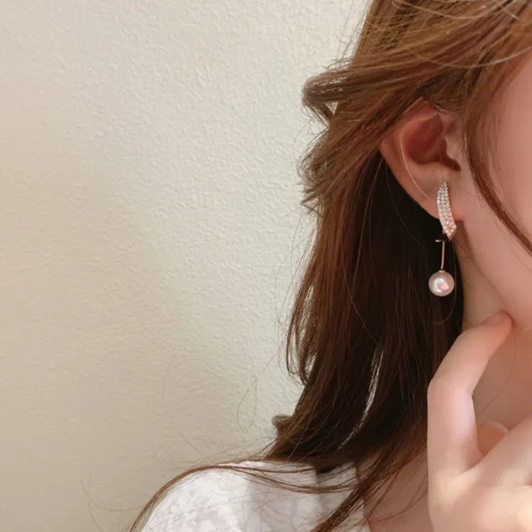 Enny™ - Boucles d’oreilles en or ornées d’une perle