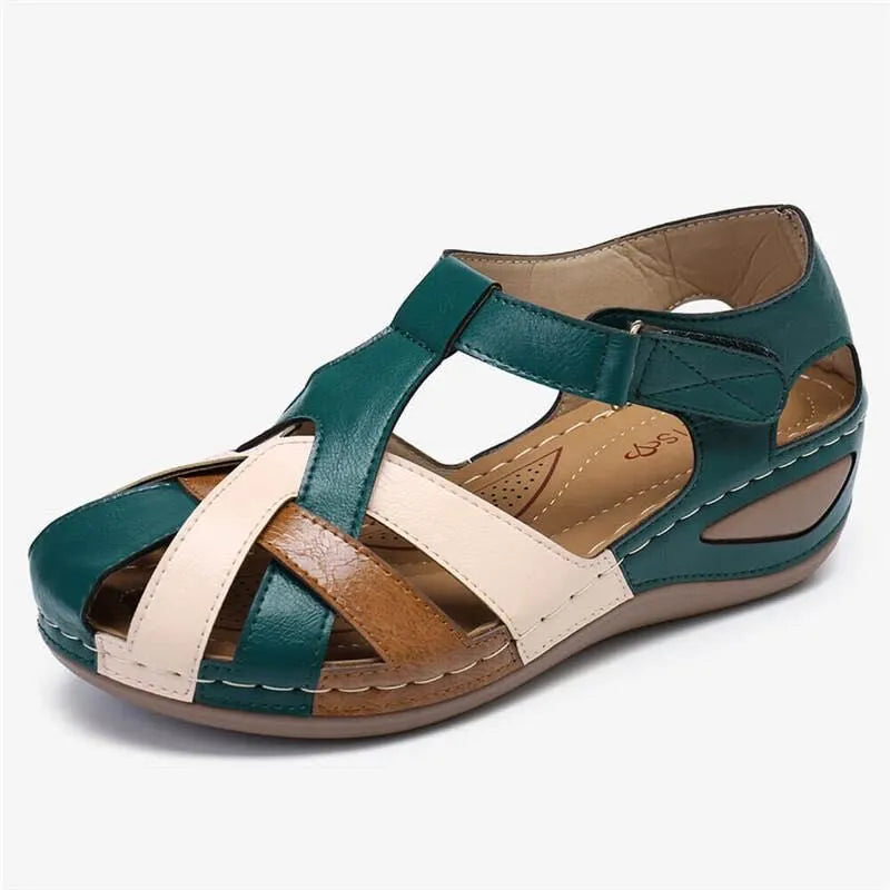 Cadice™ - Sandales compensées rétro