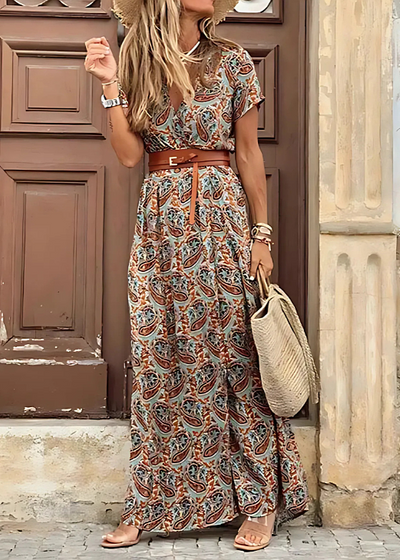 Odyle™ - Robe longue bohème élégante
