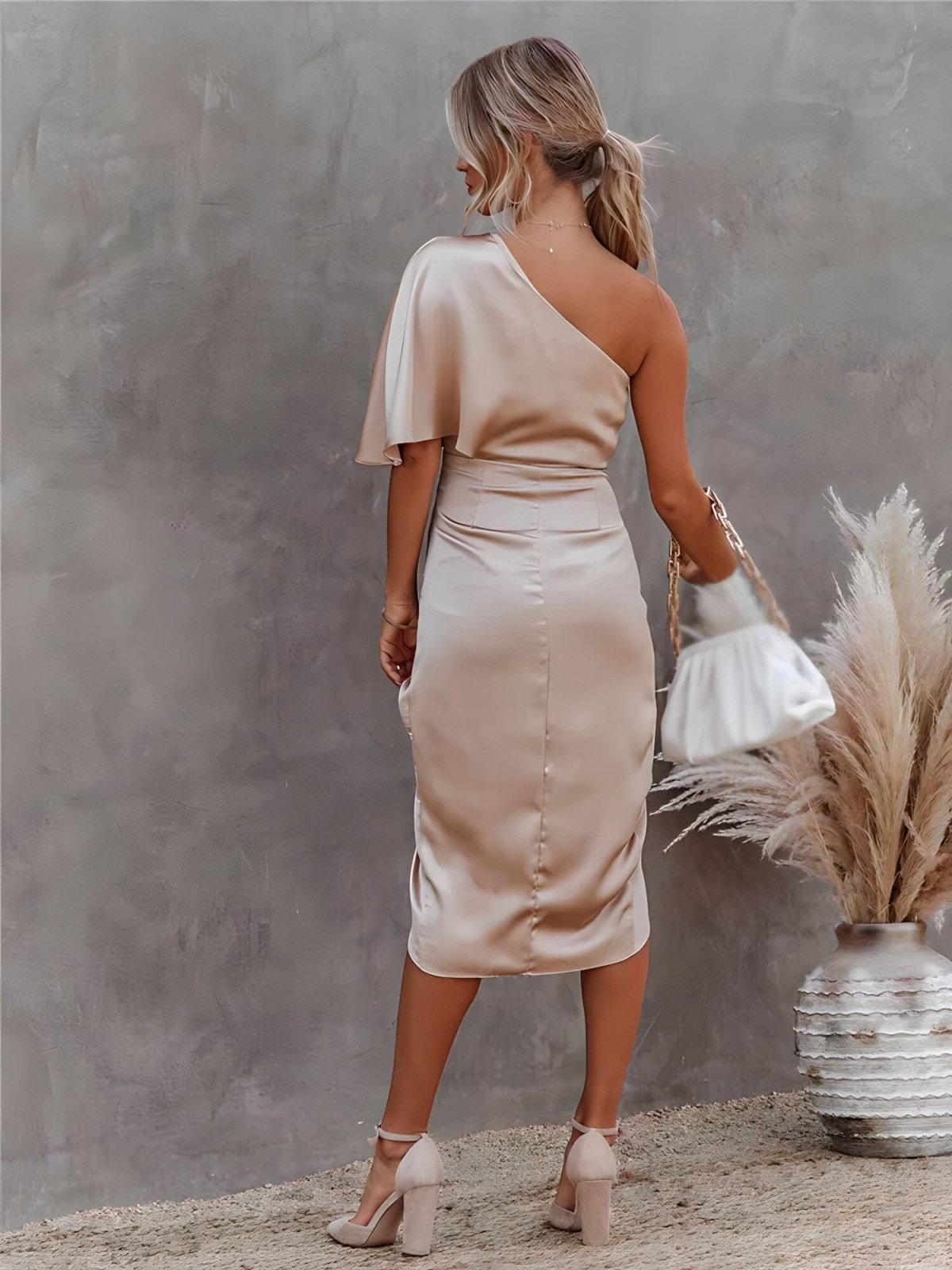 Delphine™ - Robe élégante asymétrique