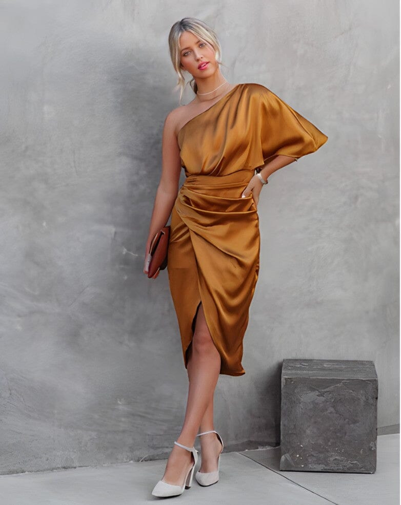 Delphine™ - Robe élégante asymétrique