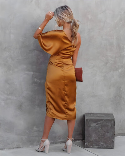 Delphine™ - Robe élégante asymétrique