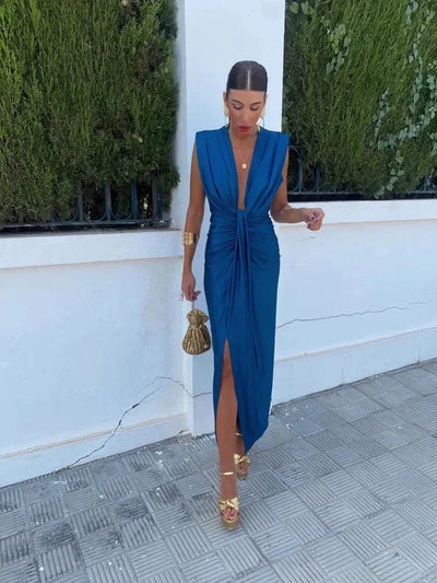 Fleuretta™ - Robe élégante drapée