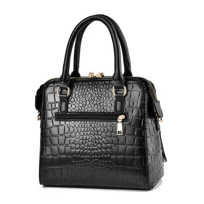Elaina™ - sac en cuir effet crocodile