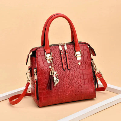 Elaina™ - sac en cuir effet crocodile