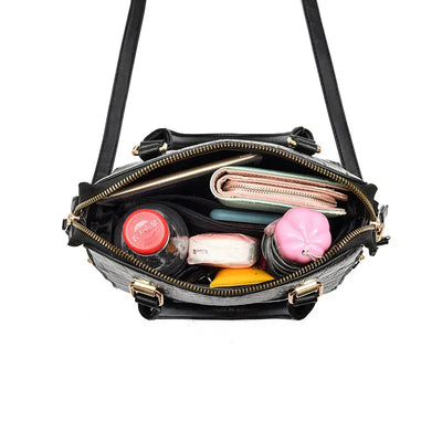 Elaina™ - sac en cuir effet crocodile