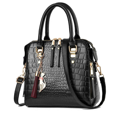 Elaina™ - sac en cuir effet crocodile