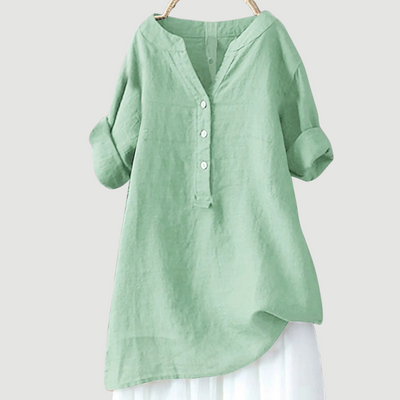 Joyelle™ - Blouse légère à boutons